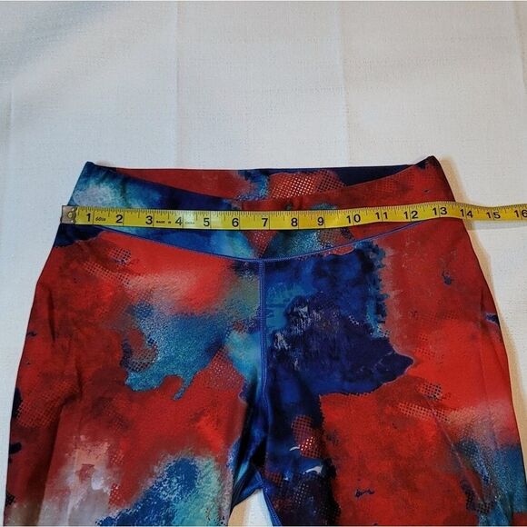 Reebok Red and Blue Athletic Capris Size Small - Picture 4 of 6